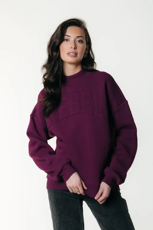 Rebel Patch High Neck Sweat | WS417189 Rebel Patch High Neck Sweat | WS417189