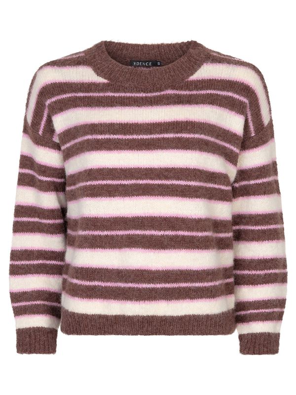 Aria Knitted Sweater | Mocha/Ecru | CW2515
