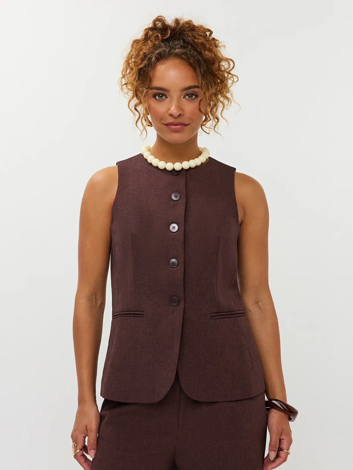 Mellie Gilet | Brown | WS2502