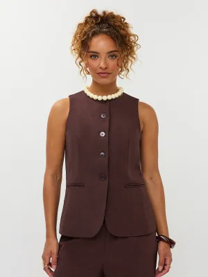 Mellie Gilet | Brown | WS2502