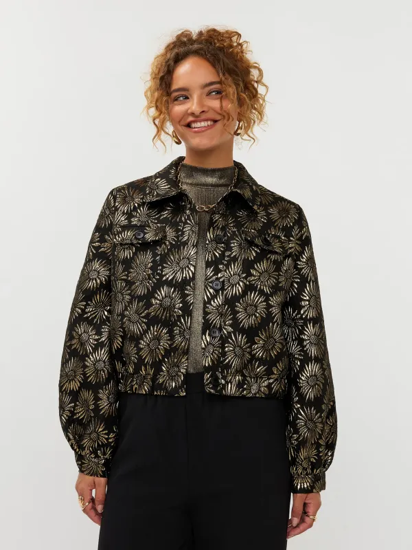 Floria Jacket | Gold/Black | WS2540