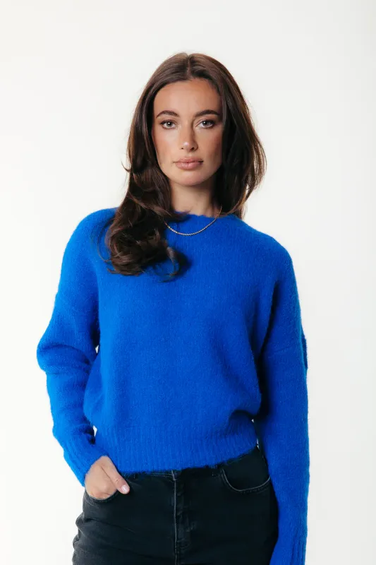Olivia Knitted Sweater | Deep Blue | WK117221