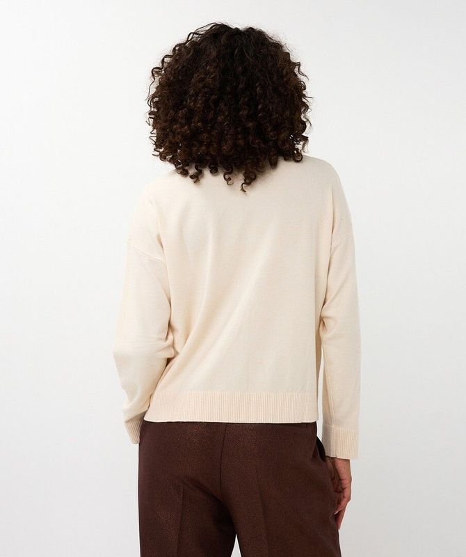 W25.02714 | Sweater Embroidery | Natural