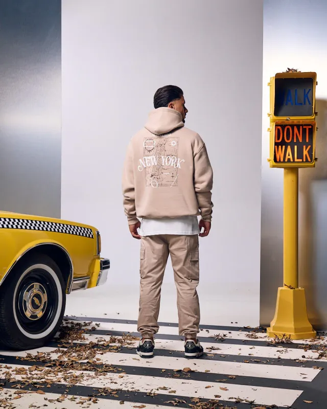 New York Hoodie | Beige | MM1-AW24-53 New York Hoodie | Beige | MM1-AW24-53