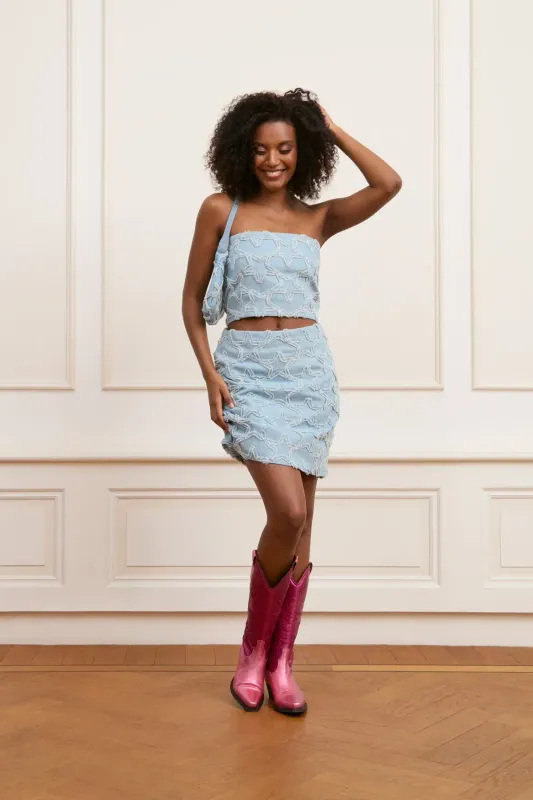 Vivi Top | QE205 | Denim Blue Vivi Top | QE205 | Denim Blue