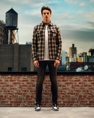 Signature Flannel Overshirt | Brown | MM2-AW24-29 Signature Flannel Overshirt | Brown | MM2-AW24-29