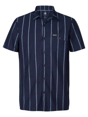 M-1050-SIS428 | Striped Shirt Tealstone