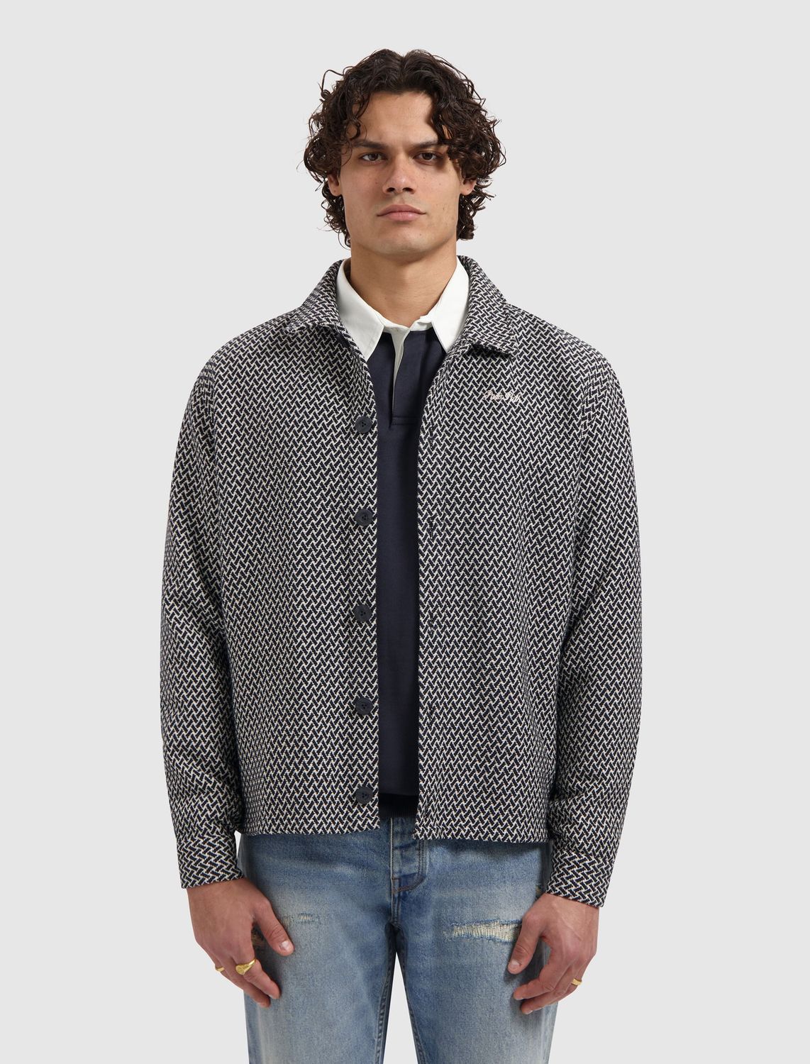 26010201 | Pure Path | Overshirt Two Colored Weave