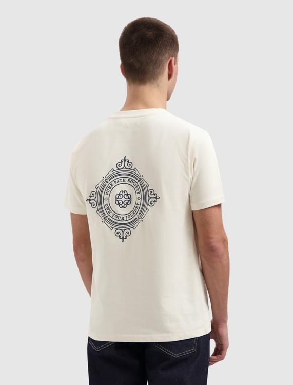26010104 | Family Crest T-Shirt | Pure Path | Ecru