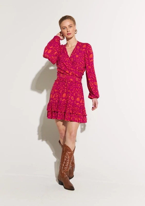 Sophie Skirt Flora Mulberry