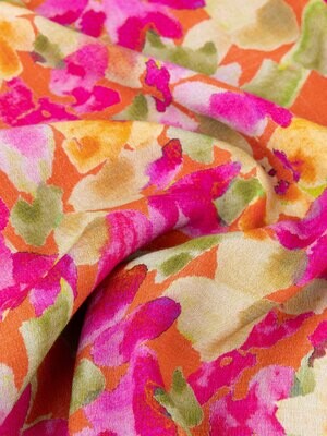 Loa Dress | Fuchsia Green Flower