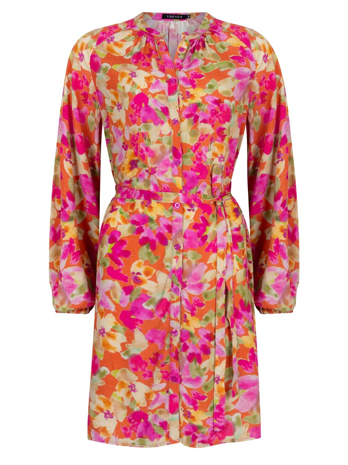 Loa Dress | Fuchsia Green Flower