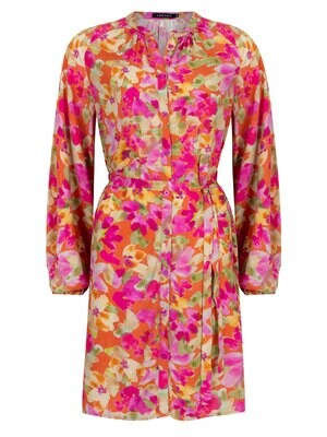 Loa Dress | Fuchsia Green Flower Loa Dress | Fuchsia Green Flower