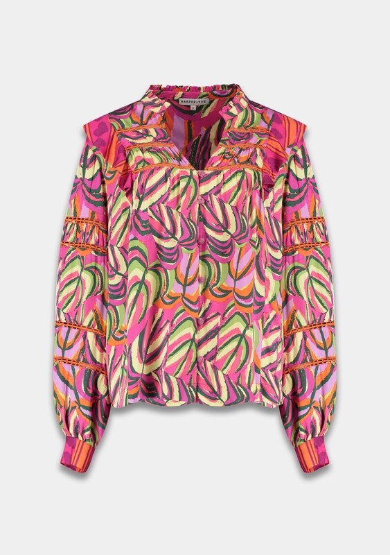 Jess Blouse | Multi Leaf