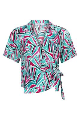 Julieta Blouse | Palm Leaves Print | PD04