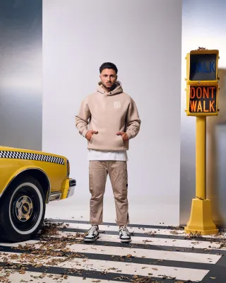New York Hoodie | Beige | MM1-AW24-53