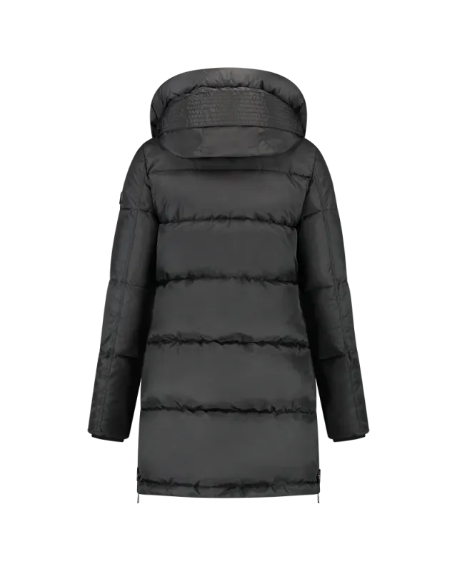 Mid Length Puffer Jacket | MD2-AW24-01 | Zwart