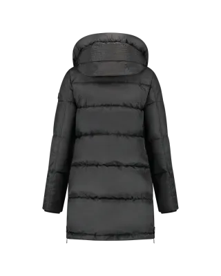 Mid Length Puffer Jacket | MD2-AW24-01 | Zwart