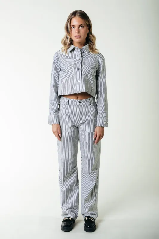 Kensi Striped Worker Pants | WP116823