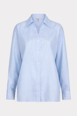 SP25.14005 | Blouse Oversized Striped | Blue/White