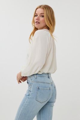 SP25.14014 | Blouse R-Neck Raglan | Offwhite