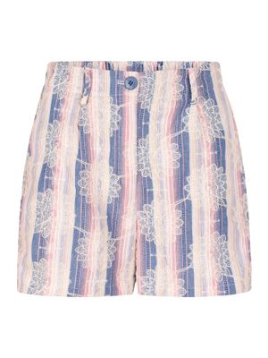 Andrea Short | Denim Blue Pink Stripe | HSS2504 Andrea Short | Denim Blue Pink Stripe | HSS2504