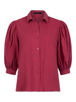 Heidi Blouse | Wine Red | HSS2553