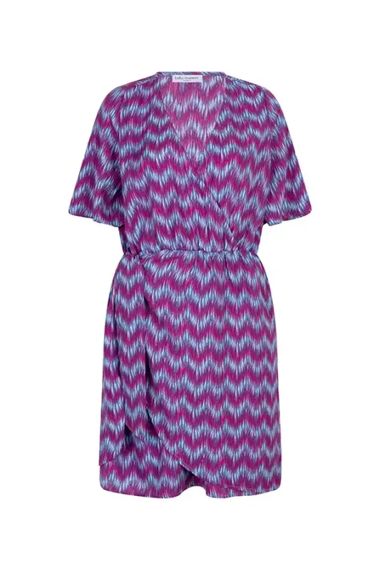 Nisha Dress | QE234 | Multi Wave Print