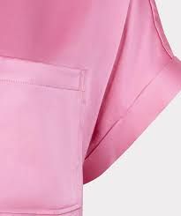 SP25.10029 | Blouse Pocket Satin Look | Rose