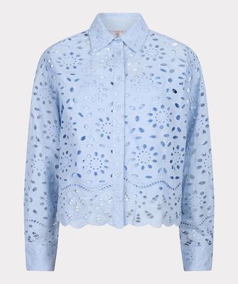 SP25.28000 | Blouse Brodery Anglaise | Light Blue