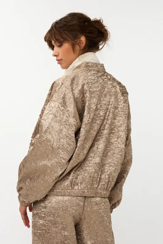 Bomber satin crinkle | W25.10702 | Gold