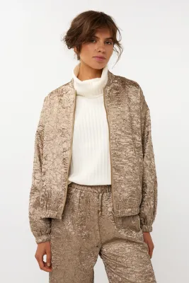 Bomber satin crinkle | W25.10702 | Gold