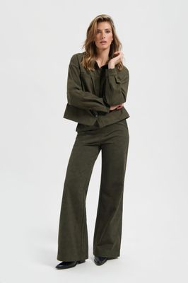 Merci Brushed Jacket | Dark Olive |  L30.875.2918