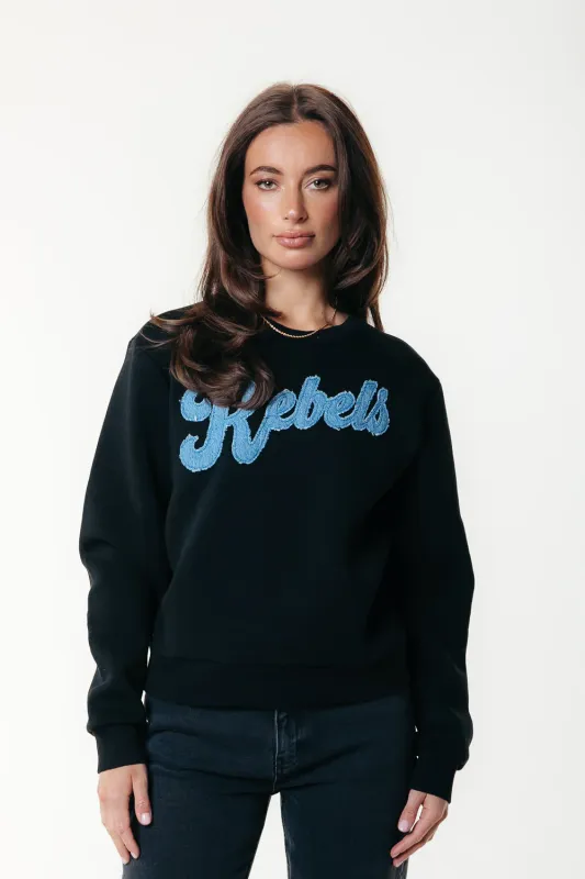 Denim Patch Sweat | WS417211 Denim Patch Sweat | WS417211