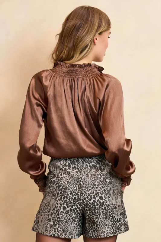 Tyra Blouse | QL07 | Dark Brown