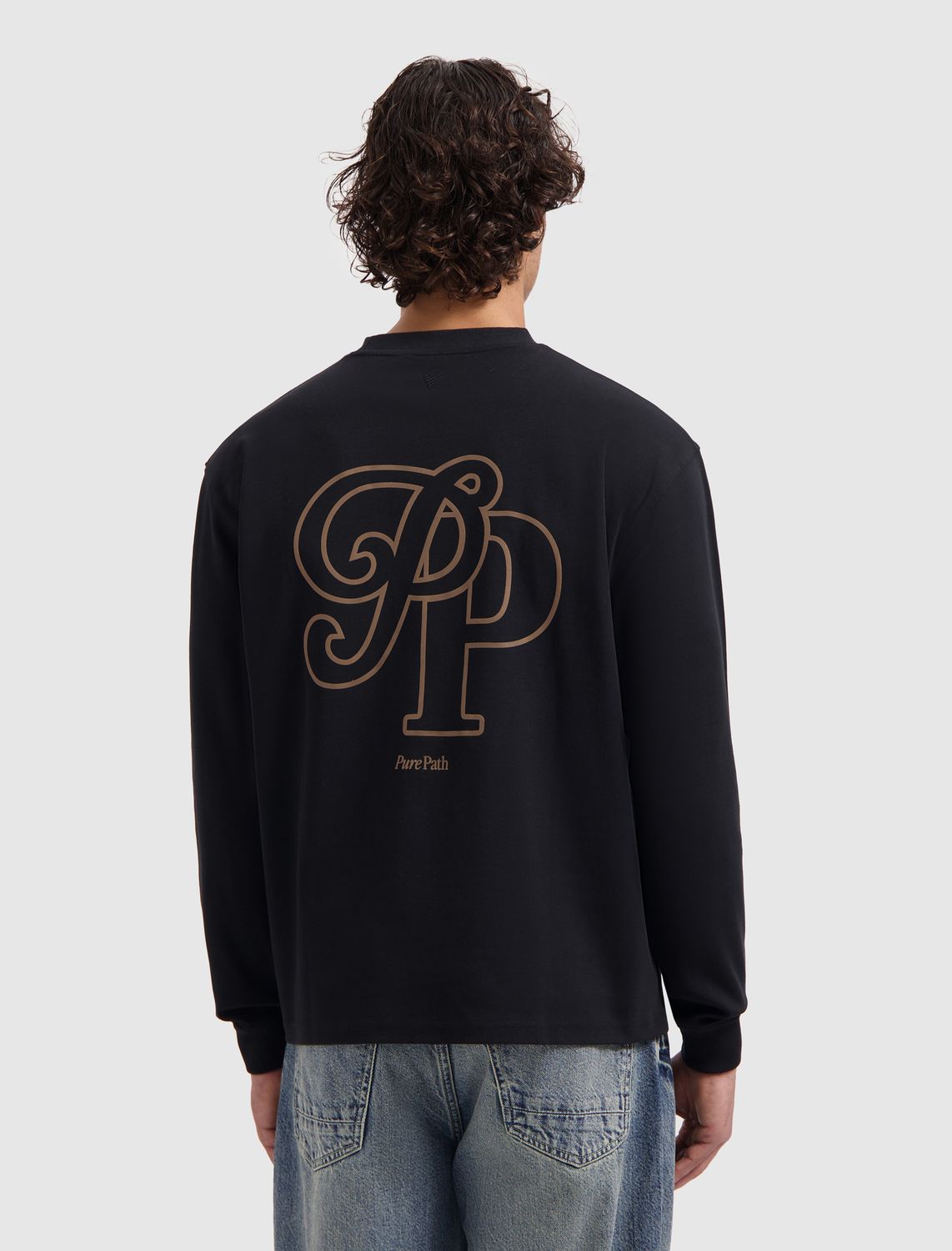 25030126 | Initials Longsleeve T-Shirt | Black 25030126 | Initials Longsleeve T-Shirt | Black