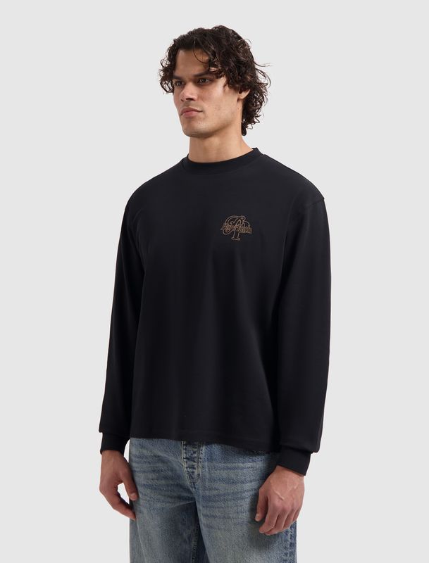 25030126 | Initials Longsleeve T-Shirt | Black