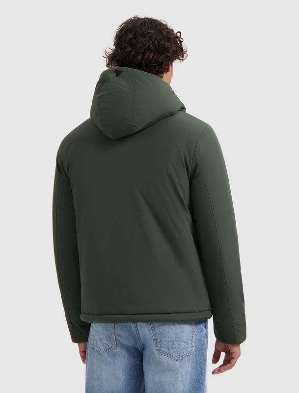 25030409 | Active Flex Short Parka Jacket | Dark Green