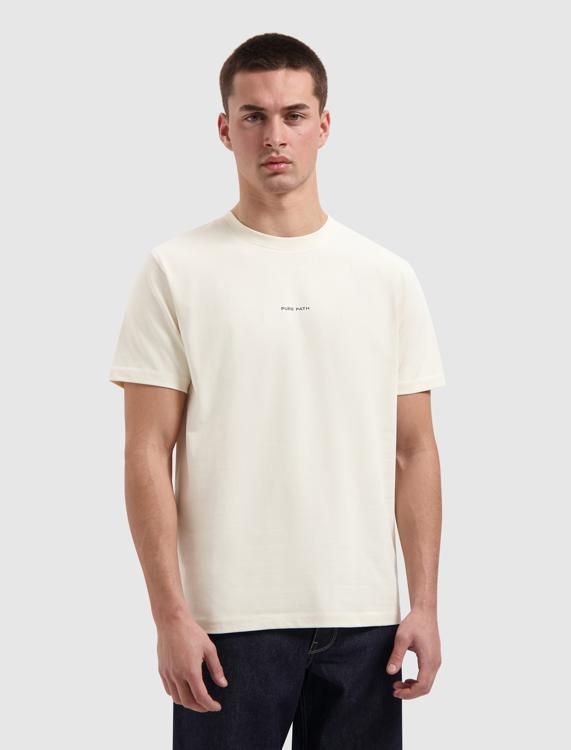 26010104 | Family Crest T-Shirt | Pure Path | Ecru