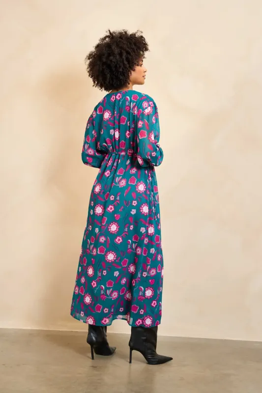 Caela Dress | RB24 | Silver Flower