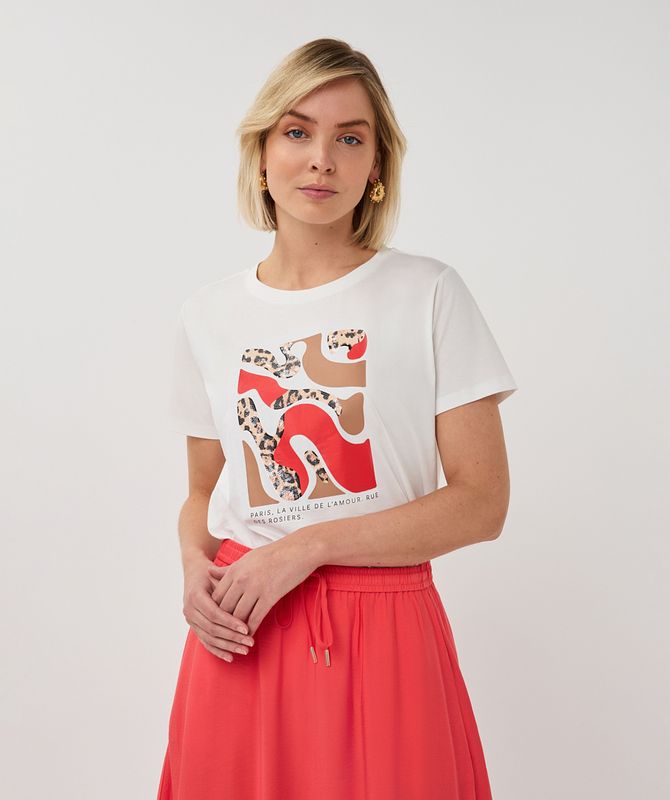 SP26.05014 | T-shirt Paris | Offwhite / Red