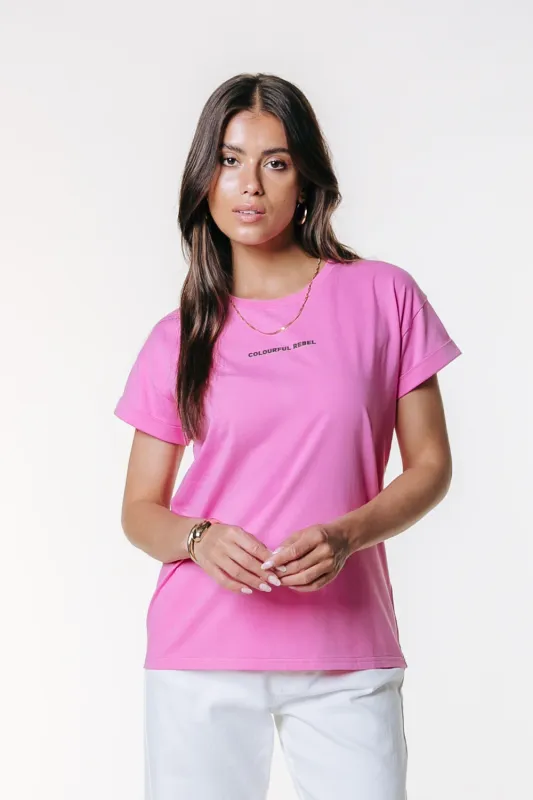 Uni Logo Boxy Tee | WT117651 | Light Pink