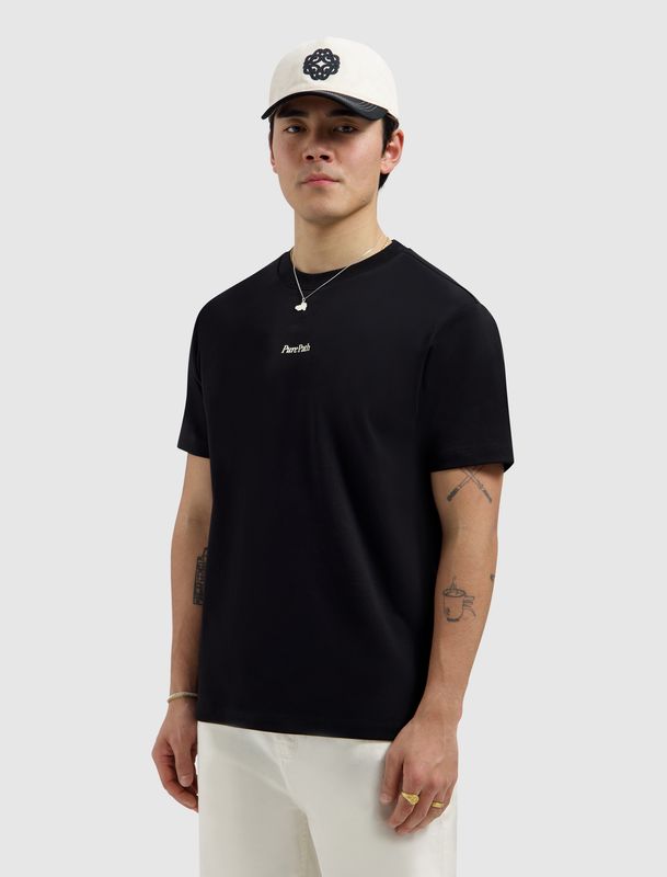 26010111 | Dinner Society T-Shirt | Zwart