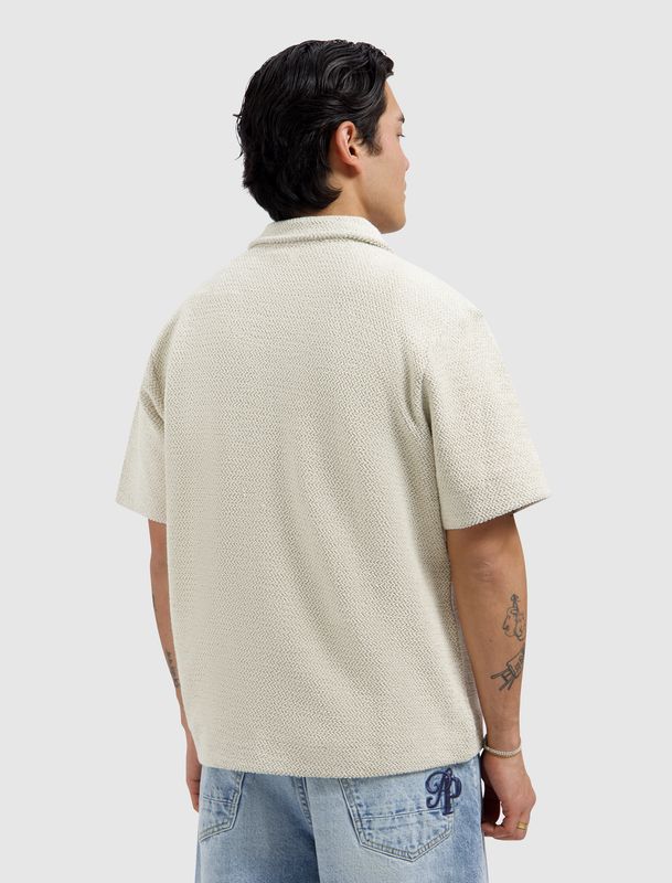 26010224 | Structured Shortsleeved Shirt | Ecru