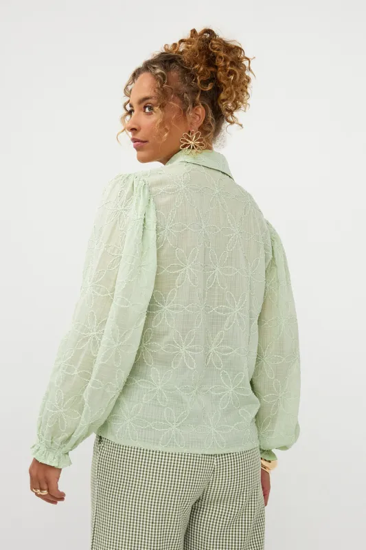 Isamae Blouse | Soft Green
