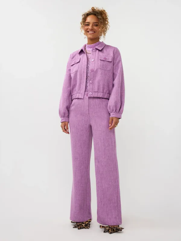 Leona Pants | Purple Melange | SS2605