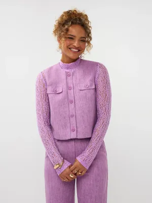 Amanda Gilet | Purple Melange | SS2604