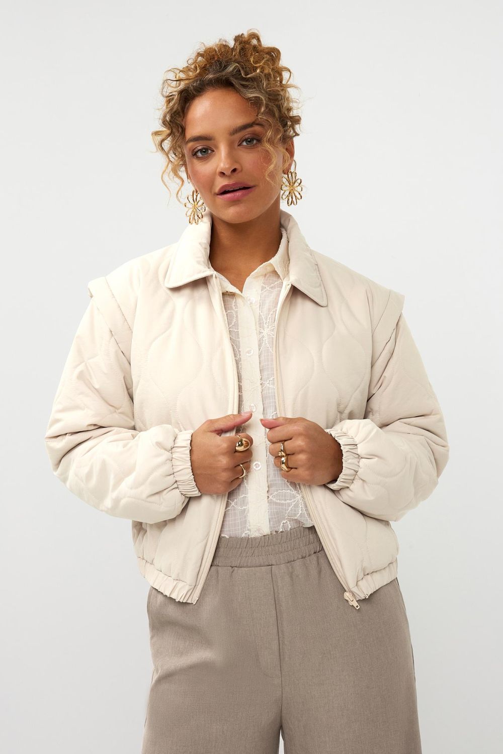 Ramona Jacket | Beige | SS2644