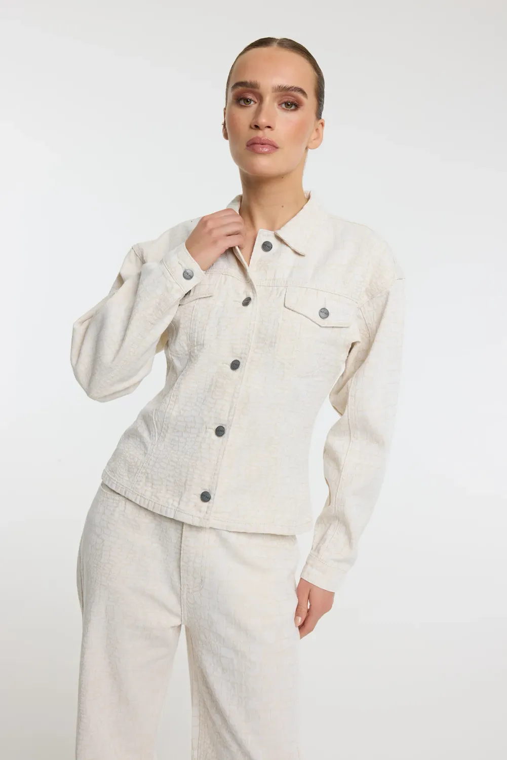 Sylda Jacket | Kit | R2603476901 | Snake denim jacket