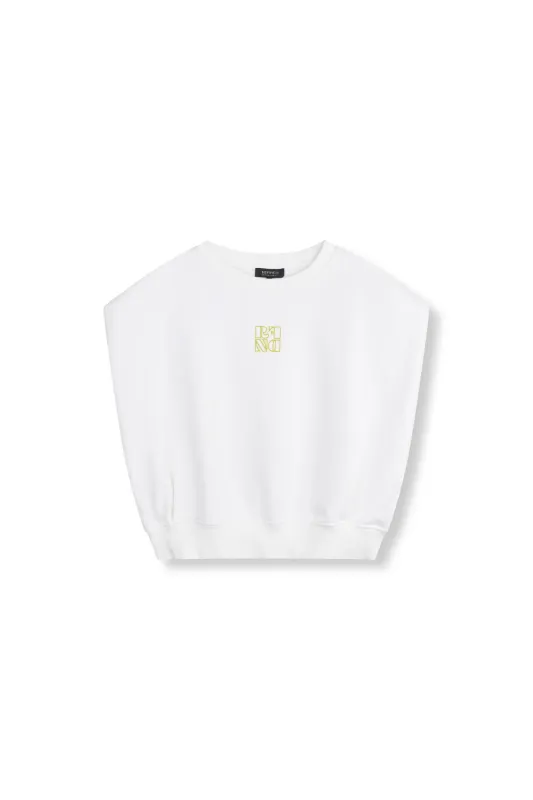 Jennely | Sleeveless Oversized Sweat | R2603823985 | Offwhite